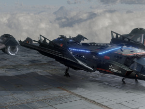 Star Fighter - Space Ship - include inside Model 3D
