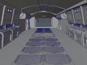 Star Fighter - Space Ship - include inside Model 3D
