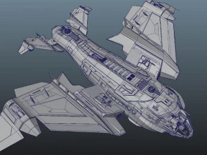Star Fighter - Uzay Gemisi - i&ccedil;ine dahil edin 3D Model