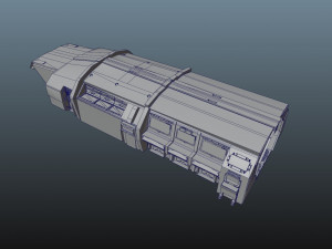 Star Fighter - Space Ship - include inside Model 3D
