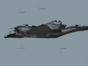 Star Fighter - Uzay Gemisi - i&ccedil;ine dahil edin 3D Model