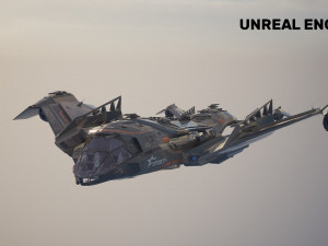 Star Fighter - Space Ship - include inside Model 3D