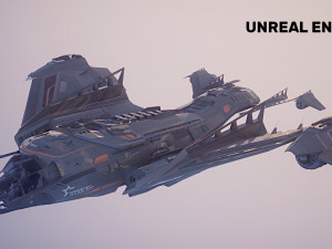 Star Fighter - Space Ship - include inside Model 3D
