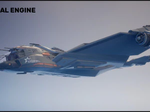 Star Fighter - Uzay Gemisi - i&ccedil;ine dahil edin 3D Model