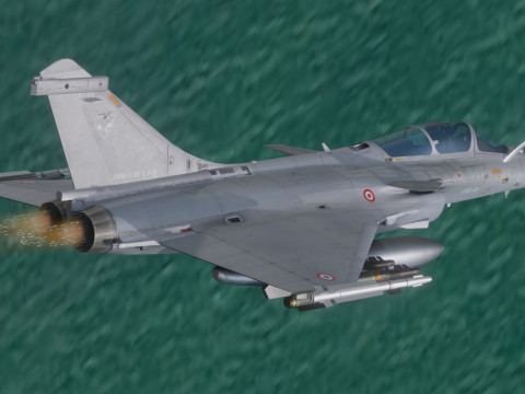 Dassault Rafale C - Fully Rigged with High Resolution Cocpit Modelo 3D