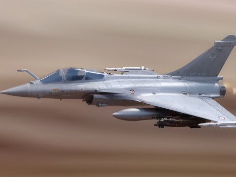 Dassault Rafale C - Fully Rigged with High Resolution Cocpit Modelo 3D