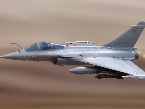 Dassault Rafale C: totalmente equipado con cabina de alta resoluci&oacute;n Modelo 3D