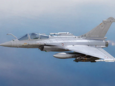 Dassault Rafale C: totalmente equipado con cabina de alta resoluci&oacute;n Modelo 3D