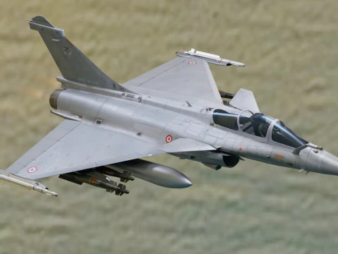 Dassault Rafale C: totalmente equipado con cabina de alta resoluci&oacute;n Modelo 3D