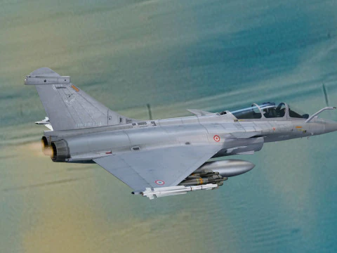 Dassault Rafale C: totalmente equipado con cabina de alta resoluci&oacute;n Modelo 3D
