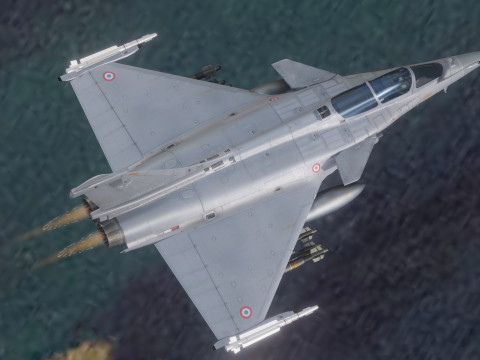 Dassault Rafale C - Fully Rigged with High Resolution Cocpit Modelo 3D