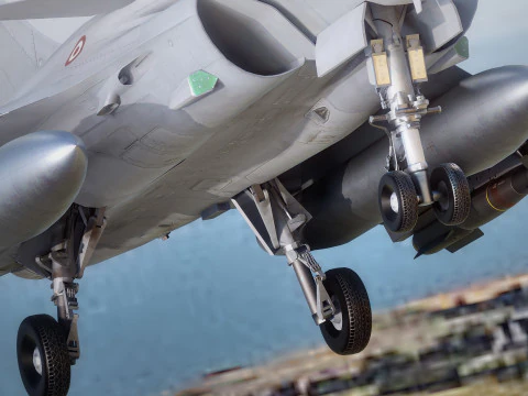Dassault Rafale C: totalmente equipado con cabina de alta resoluci&oacute;n Modelo 3D