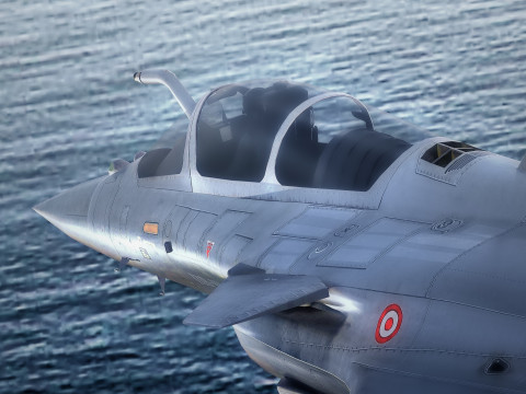 Dassault Rafale C - Fully Rigged with High Resolution Cocpit Modelo 3D