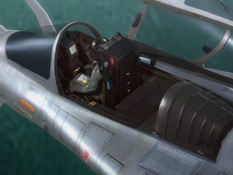 Dassault Rafale C - Fully Rigged with High Resolution Cocpit Modelo 3D