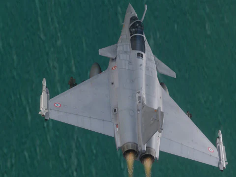 Dassault Rafale C: totalmente equipado con cabina de alta resoluci&oacute;n Modelo 3D