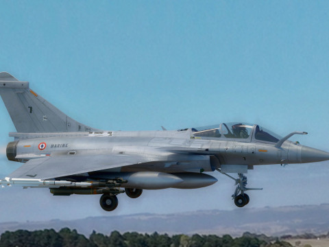 Dassault Rafale M - Rigged with High Resolution Cocpit 3D Model