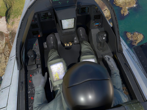 Dassault Rafale M - Rigged with High Resolution Cocpit 3D Model