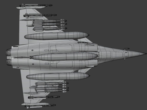 Dassault Rafale M - Rigged with High Resolution Cocpit 3D Model