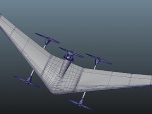 Diha Bayraktar UAV 3D Model
