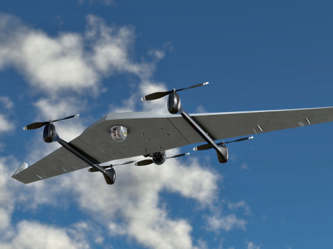 Diha Bayraktar UAV 3D Model