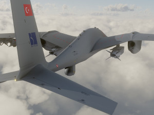 Aknc bayraktar tiha Model 3D
