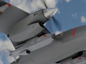 Aknc bayraktar tiha 3D Model