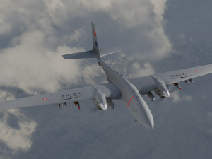 Aknc bayraktar tiha Model 3D