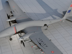 Aknc bayraktar tiha Model 3D