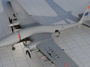 Aknc bayraktar tiha 3D Model