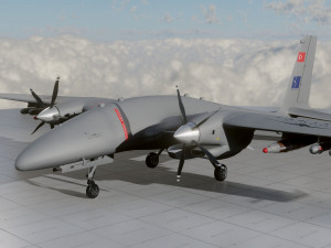 Aknc bayraktar tiha Model 3D