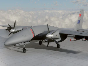 Aknc bayraktar tiha 3D Model
