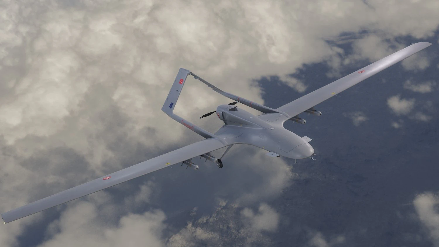 TB2 Bayraktar UAV 3D Model .c4d .max .obj .3ds .fbx .stl .blend 