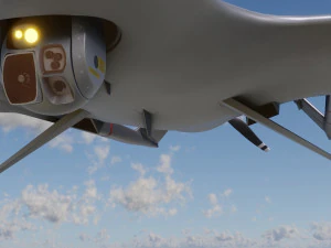 TB2 Bayraktar UAV 3D Model