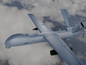 Anka turkish uav Modèle 3D