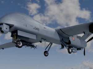 Anka turkish uav 3D Model