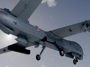Anka turkish uav 3D Model