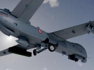 Anka turkish uav Modèle 3D