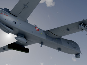 Anka turkish uav Modèle 3D