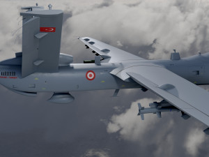 Anka turkish uav Modèle 3D
