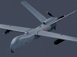 Anka turkish uav Modèle 3D