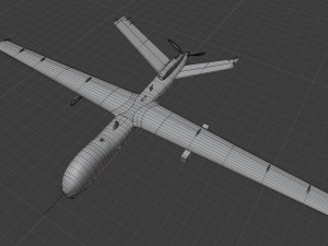 Anka turkish uav Modèle 3D