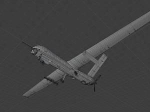 Anka turkish uav 3D Model