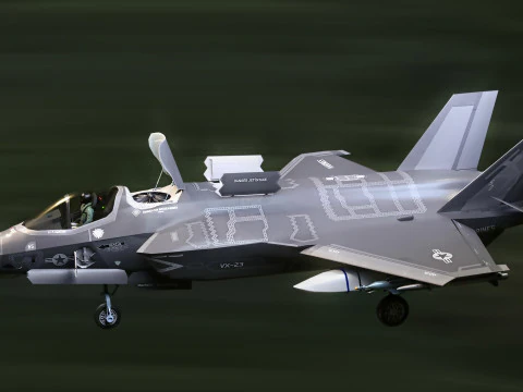 F-35B Lightning II- Rigged with high resolution cockpit 3D Model