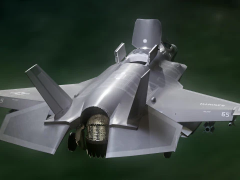 F-35B Lightning II- Rigged with high resolution cockpit 3D Model