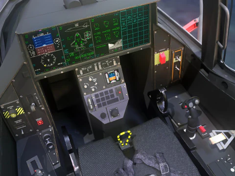 F-35B Lightning II- Rigged with high resolution cockpit 3D Model