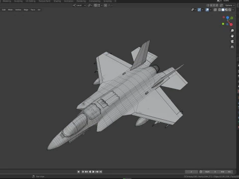 F-35B Lightning II- Rigged with high resolution cockpit 3D Model