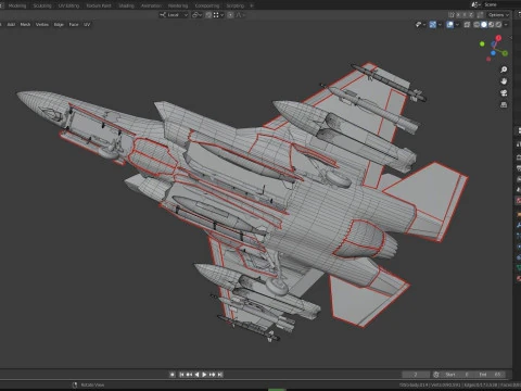 F-35B Lightning II- Rigged with high resolution cockpit 3D Model