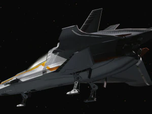 Space Ship - Star Fighter 3D Model