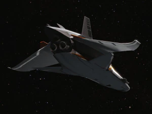 Space Ship - Star Fighter 3D Model