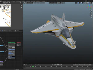 Space Ship - Star Fighter 3D Model